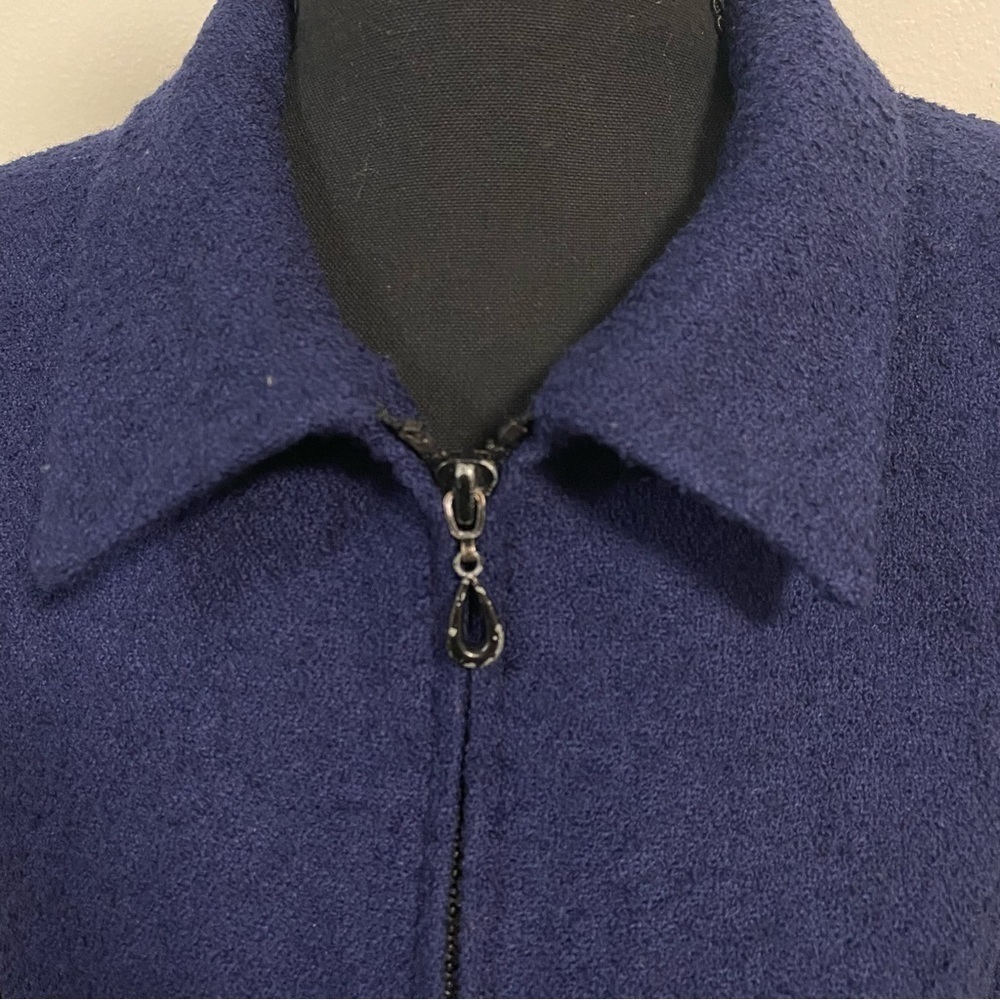 Pendleton Wool Blend Jacket Navy Size 18 - image 4